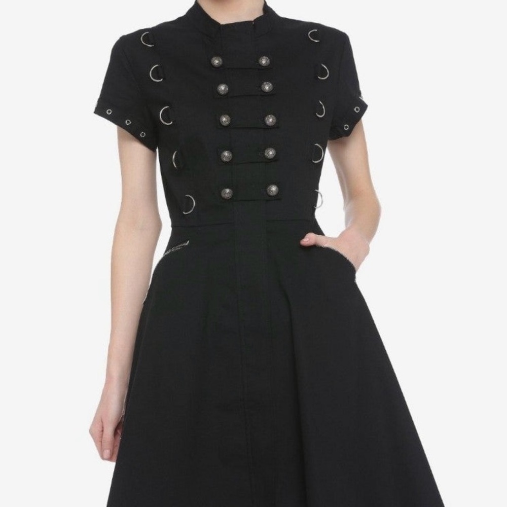 Goth Emo Industrial Military Inspired Dress Size Medium